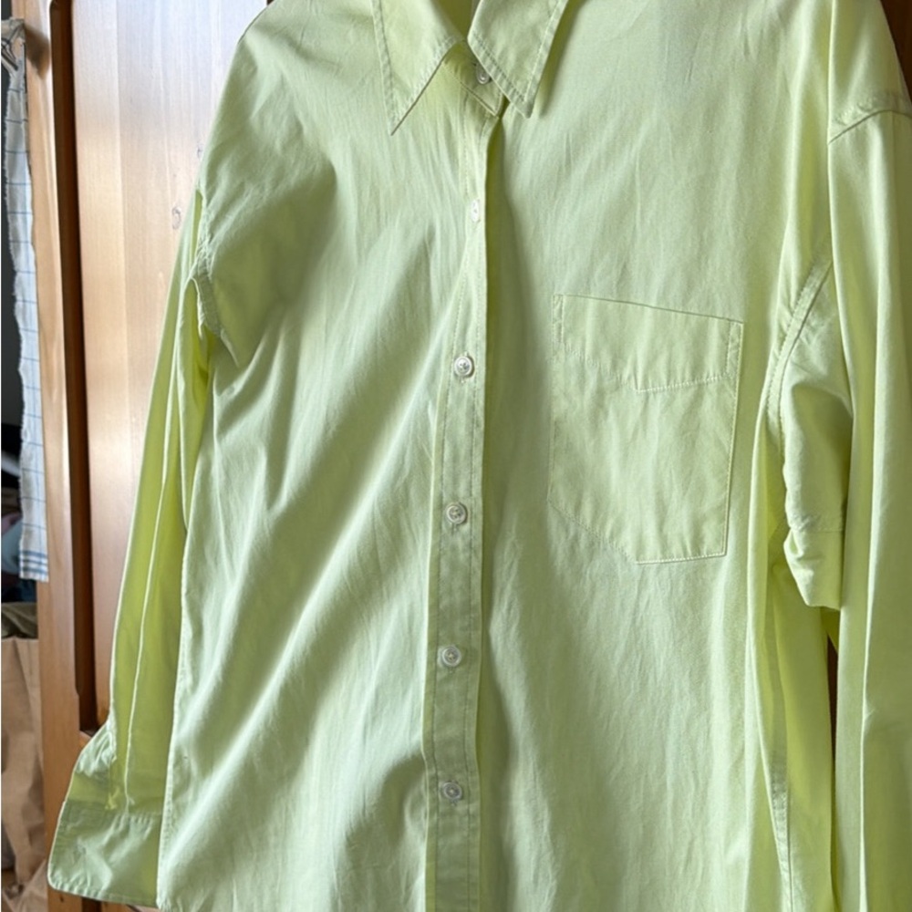 Wilfred Women's Lime Button Down Shirt